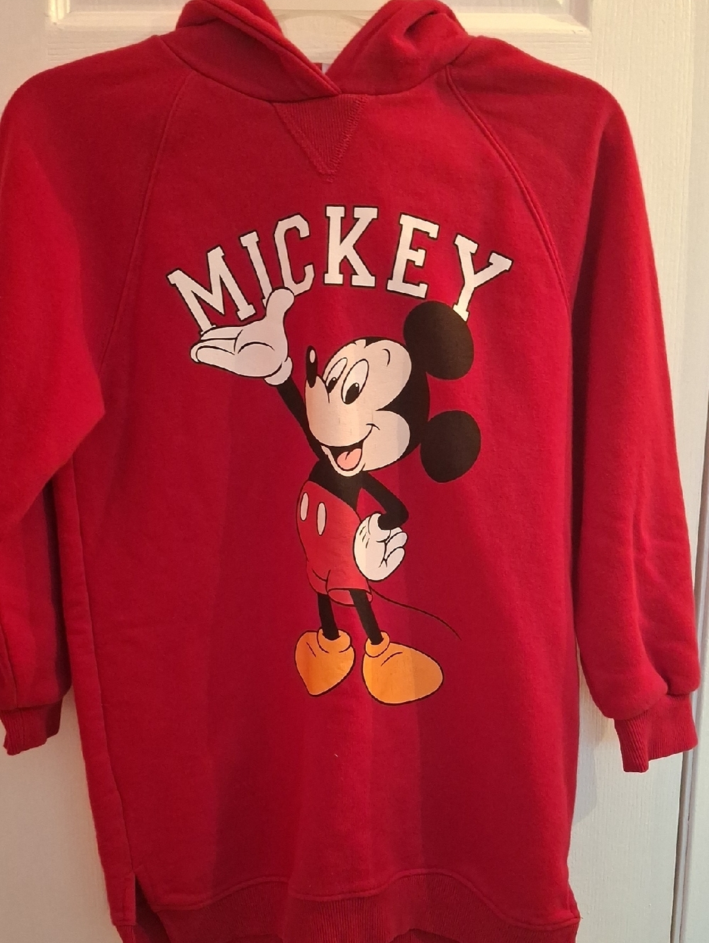 Disney Red Hoodie with Mickey & Friends Label